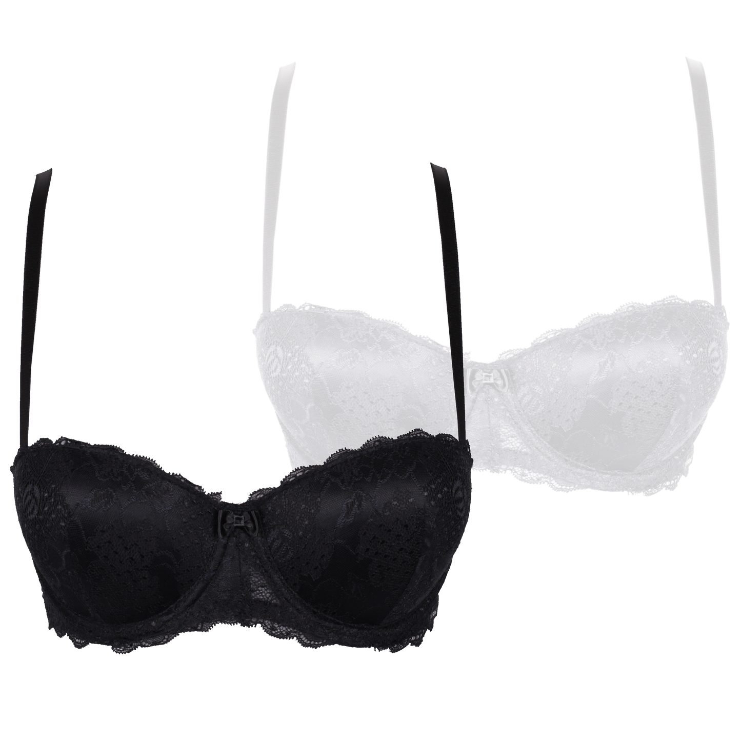 2 Pack All Over Lace Balcony Bra
